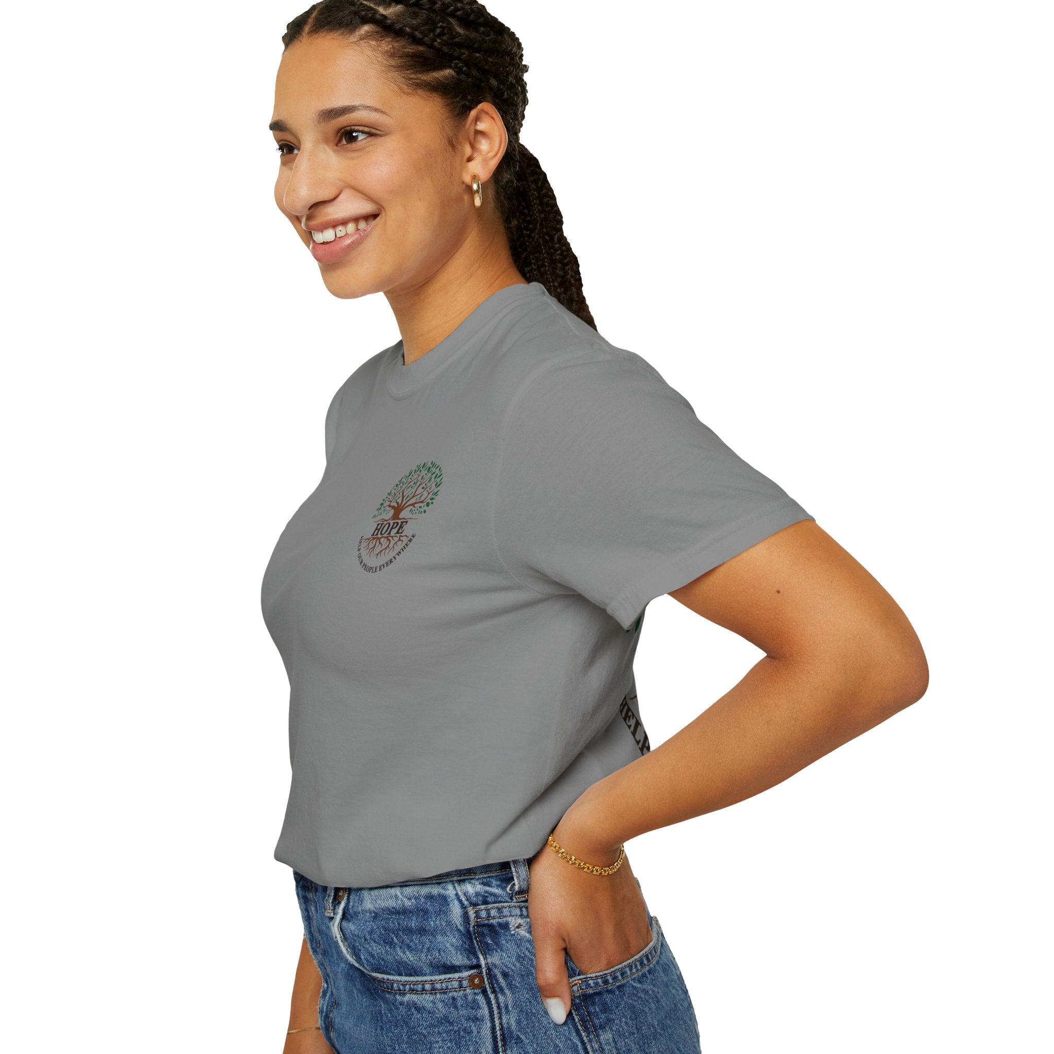 Hope Tree T-Shirt — "Help Our People Everywhere" Comfort Tee