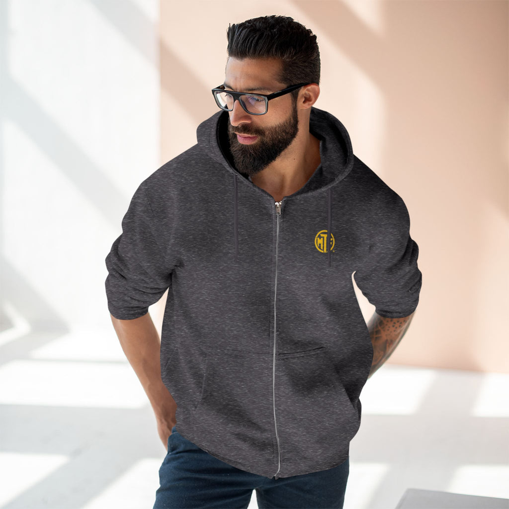 Move With Purpose Zip Hoodie — Moore Than Fitness Logo Fitness Hoodie