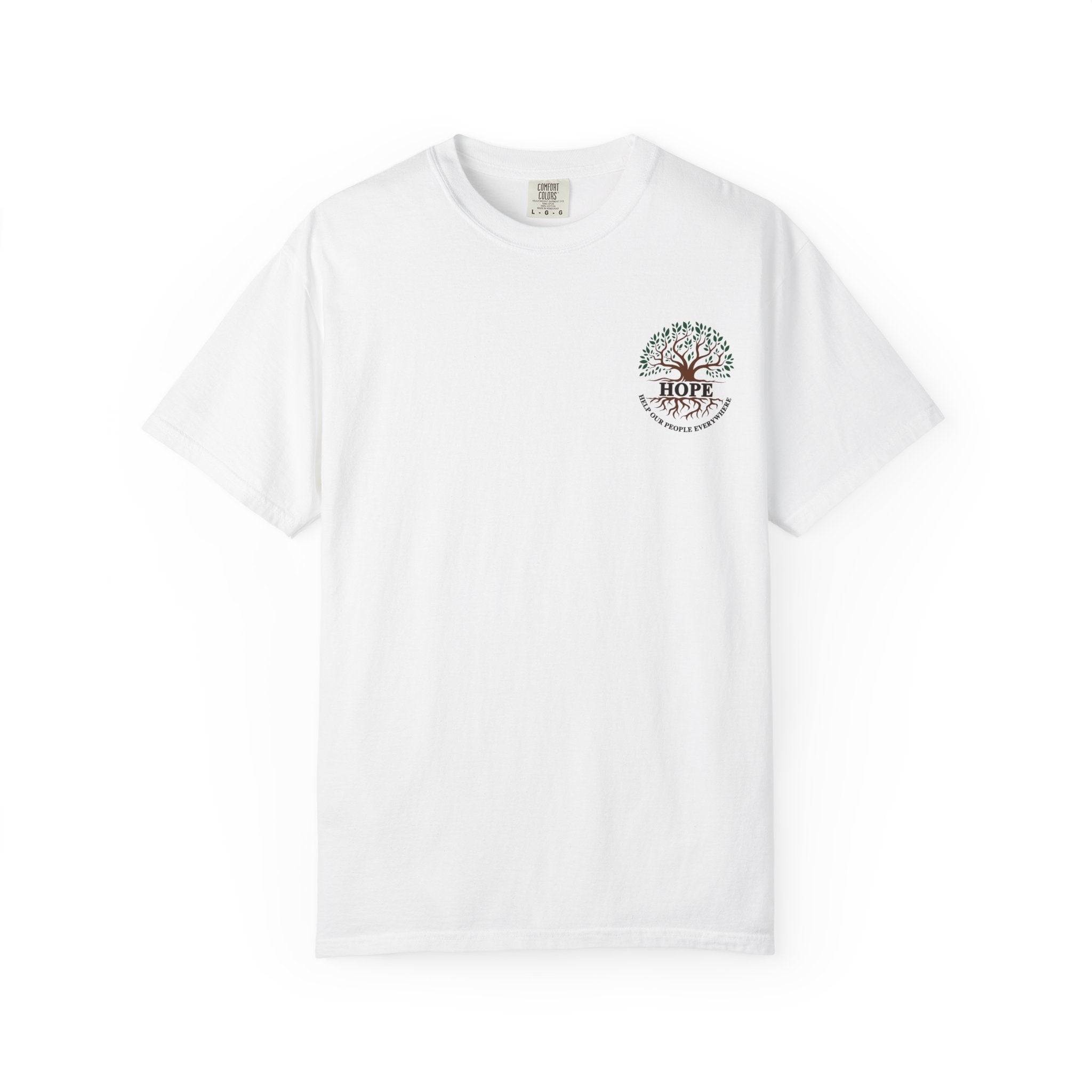 Hope Tree T-Shirt — "Help Our People Everywhere" Comfort Tee