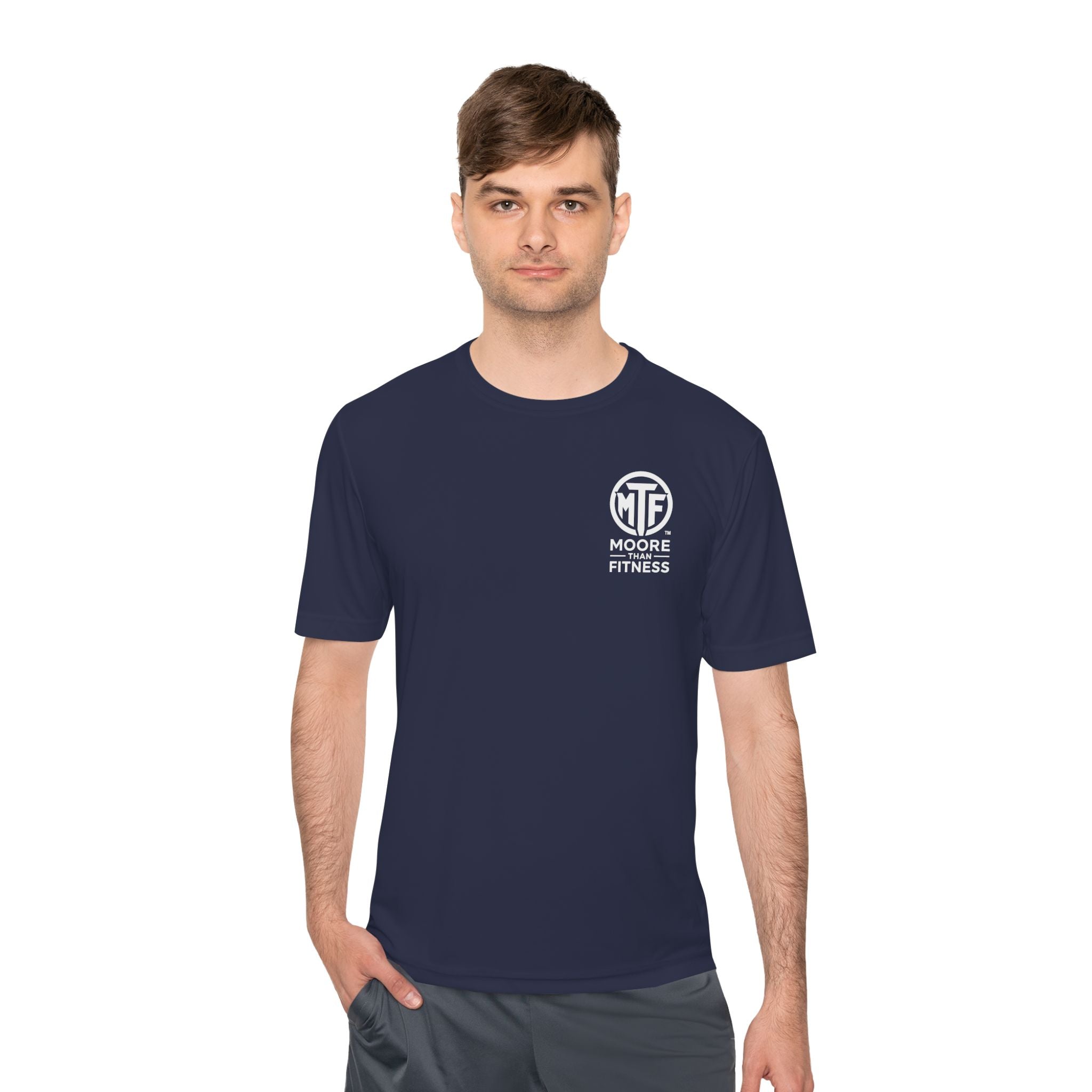 Moore Fitness 'Helping People Become More' Moisture-Wicking Tee