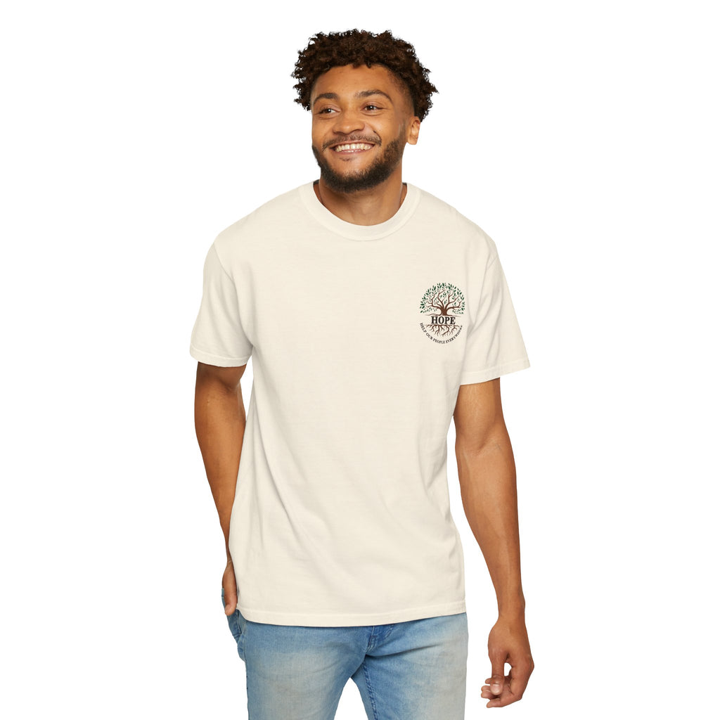 Hope Tree T-Shirt — "Help Our People Everywhere" Comfort Tee