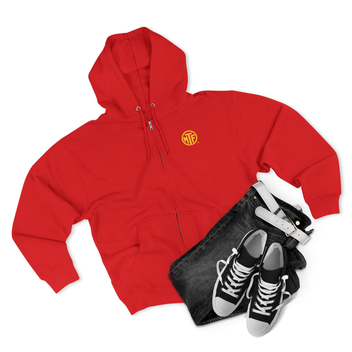 Move With Purpose Zip Hoodie — Moore Than Fitness Logo Fitness Hoodie