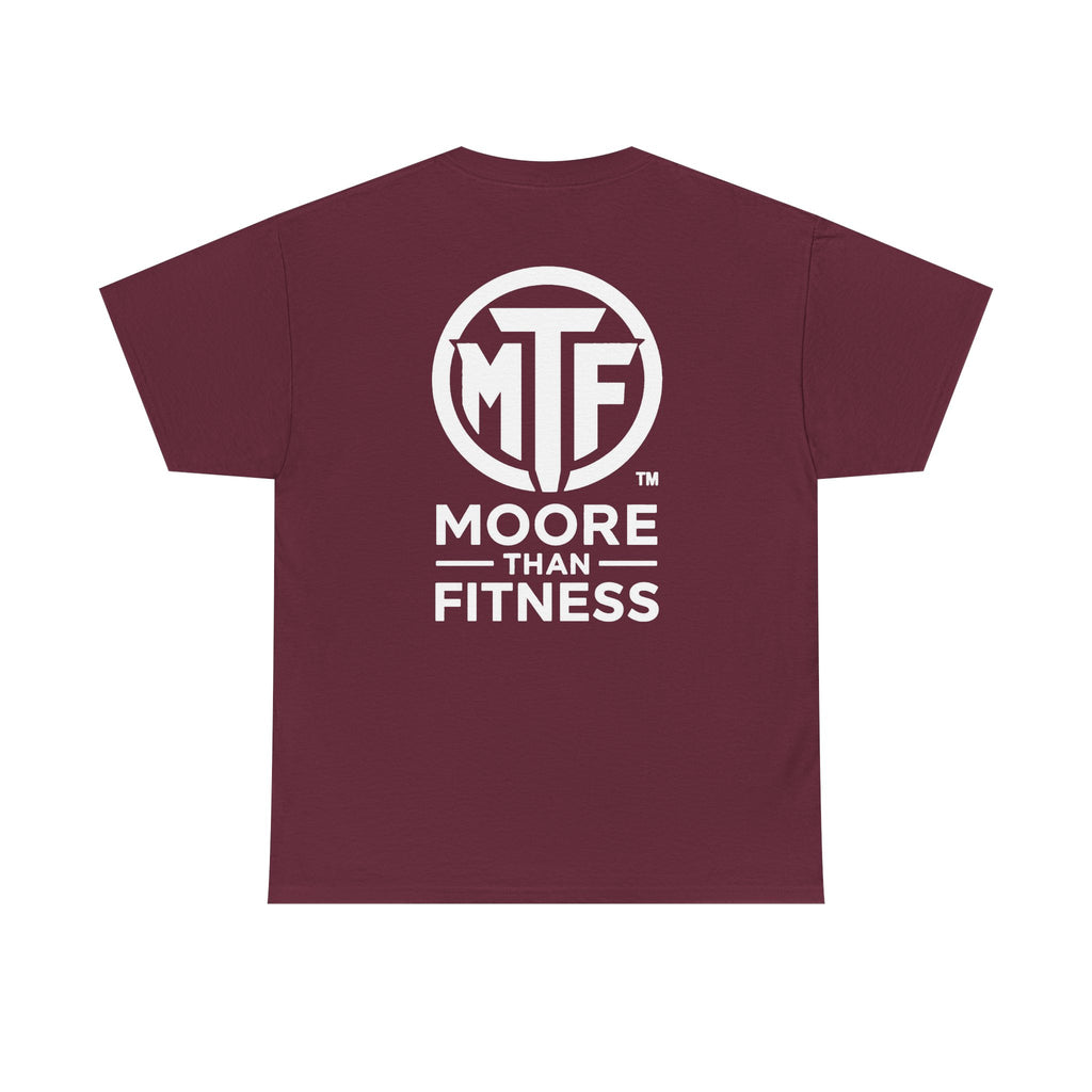 Moore Than Fitness Logo T‑Shirt — Gym Tee with MTF Emblem