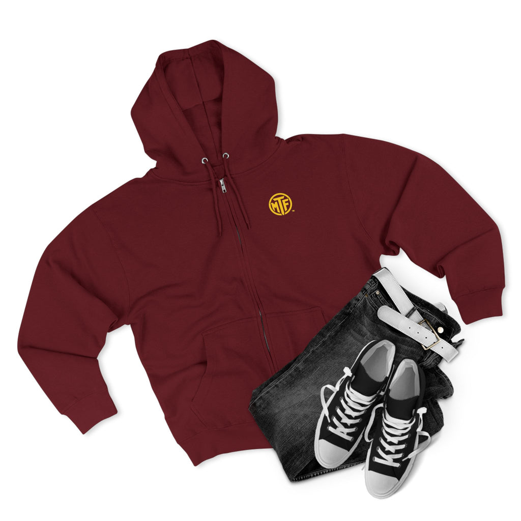Move With Purpose Zip Hoodie — Moore Than Fitness Logo Fitness Hoodie