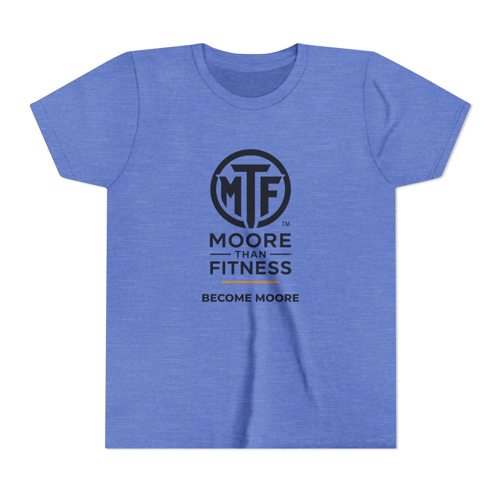 Youth Tee — Moore Than Fitness 'Become Moore' Logo Tee (Move With Purpose)