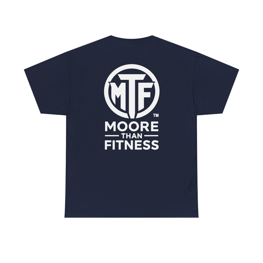 Moore Than Fitness Logo T‑Shirt — Gym Tee with MTF Emblem