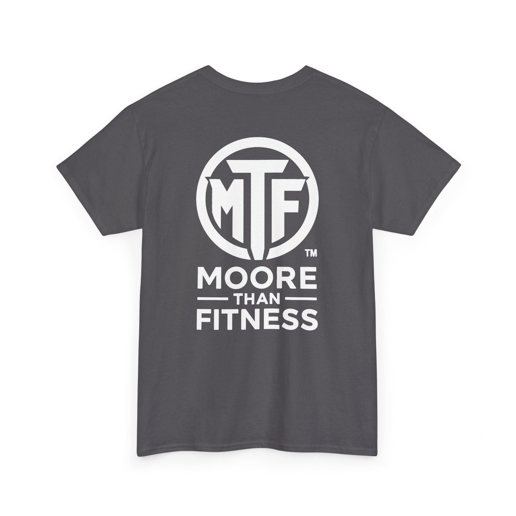 Moore Than Fitness Logo T‑Shirt — Gym Tee with MTF Emblem