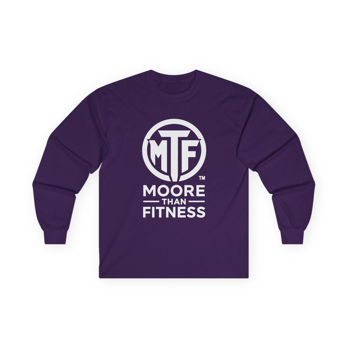 Moore Than Fitness Long Sleeve Tee — MTF Logo Athletic Shirt