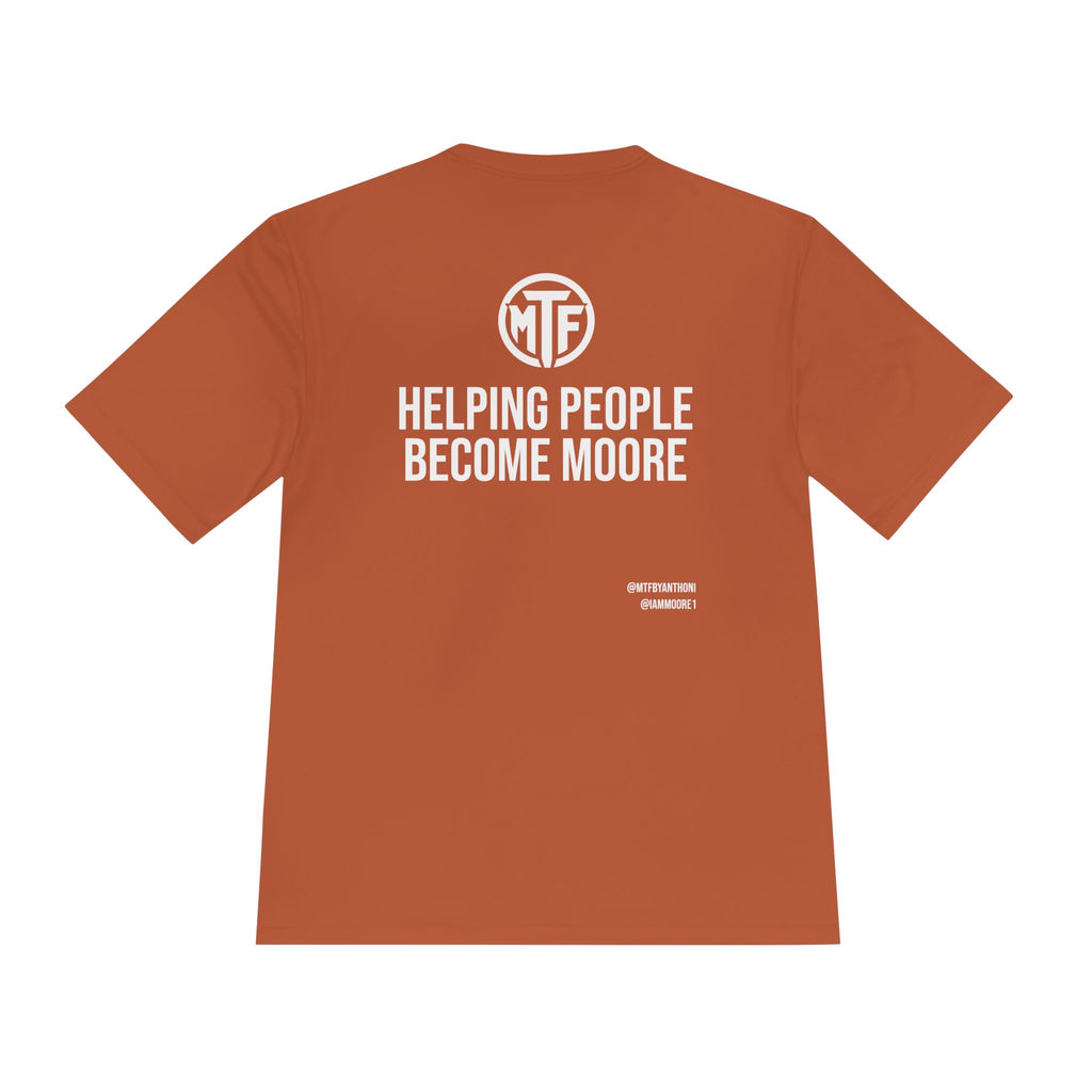 Moore Fitness 'Helping People Become More' Moisture-Wicking Tee