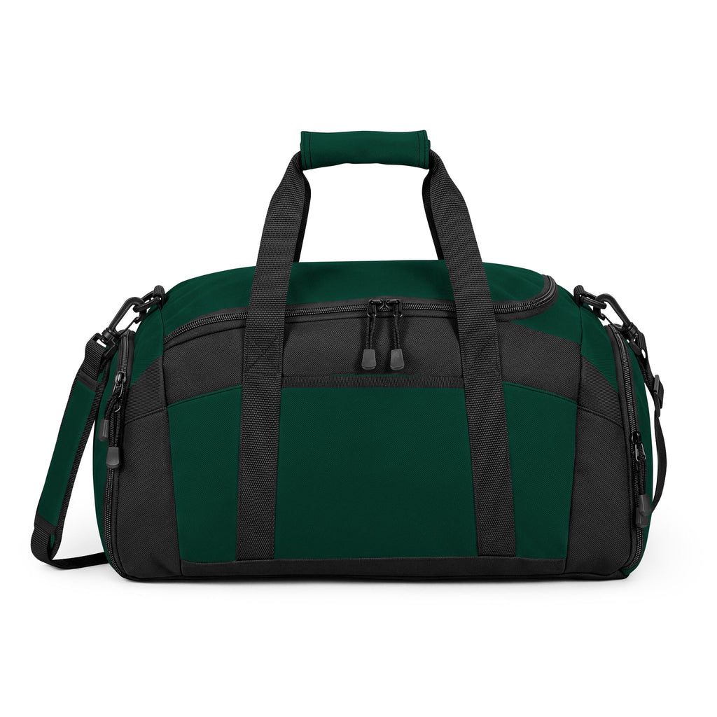 Embroidered Move With Purpose Gym Bag — Black Duffle for Fitness & Travel