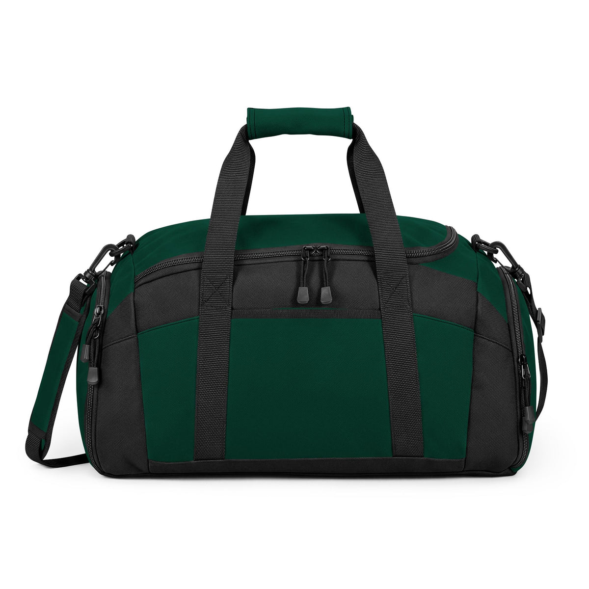 Embroidered Move With Purpose Gym Bag — Black Duffle for Fitness & Travel