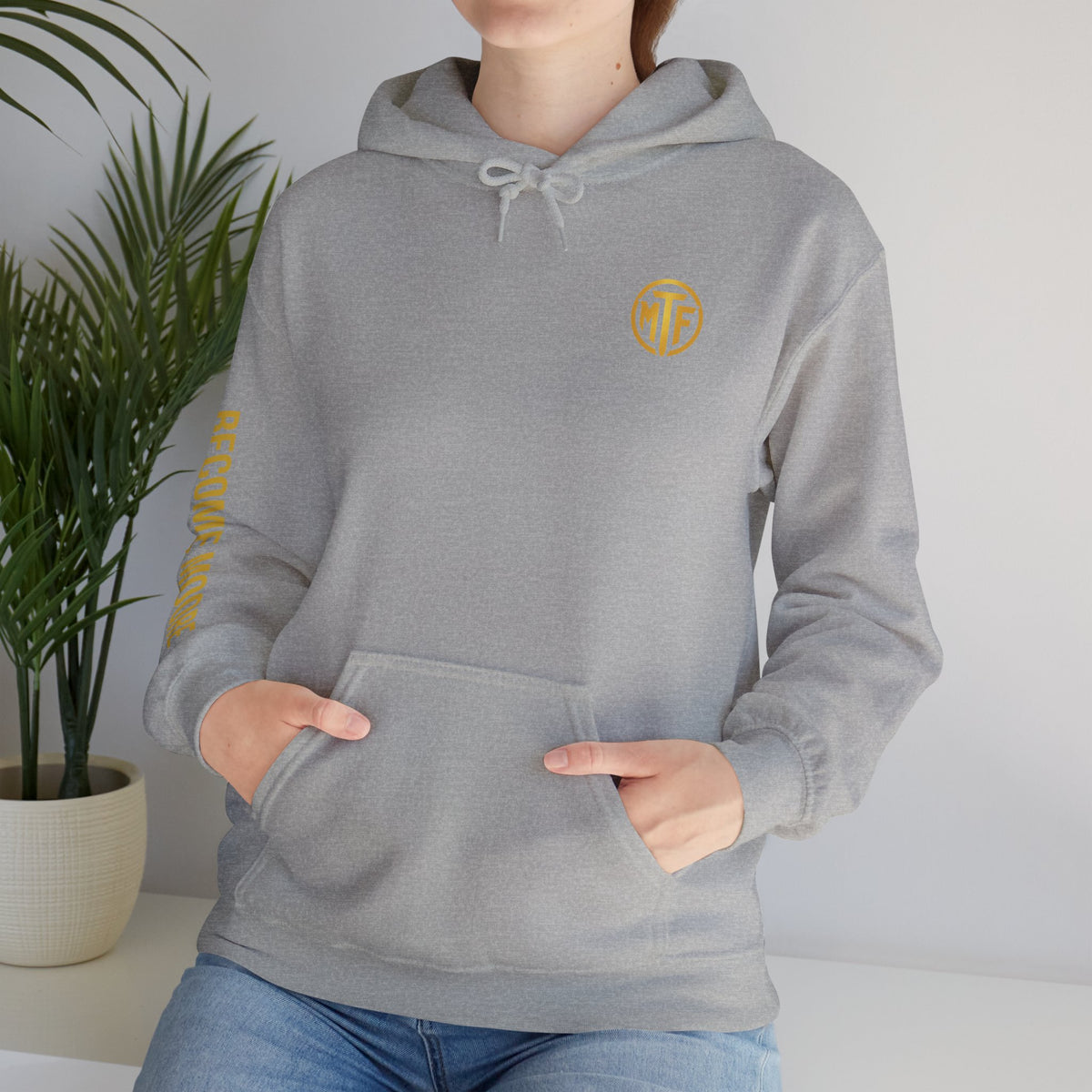 Signature Moore Than Fitness Logo Hoodie — "Become Moore" Sleeve Pullover