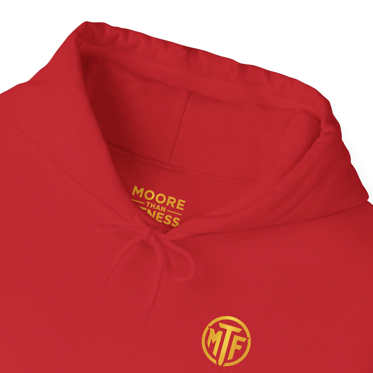 Signature Moore Than Fitness Logo Hoodie — "Become Moore" Sleeve Pullover