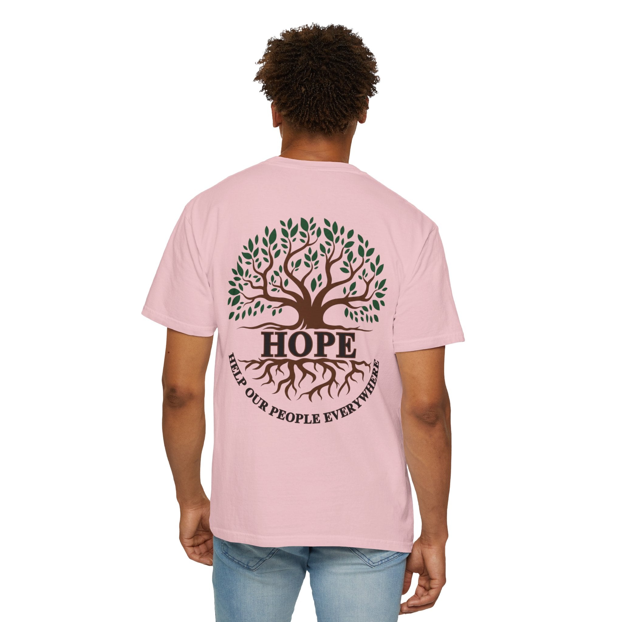Hope Tree T-Shirt — "Help Our People Everywhere" Comfort Tee