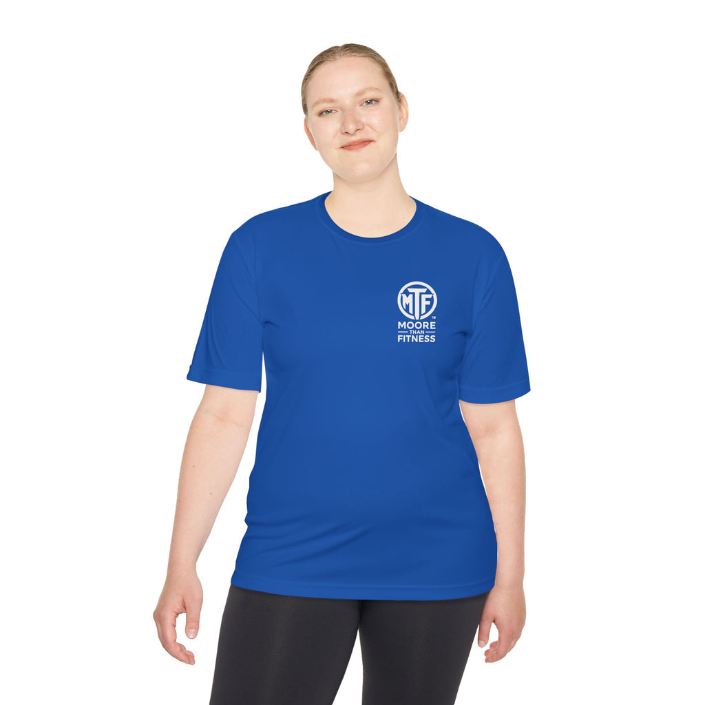 Moore Fitness 'Helping People Become More' Moisture-Wicking Tee