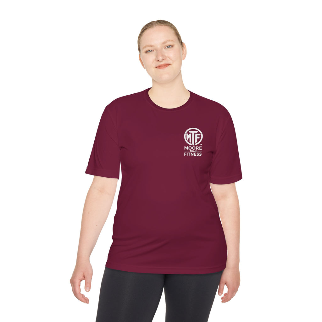 Moore Fitness 'Helping People Become More' Moisture-Wicking Tee