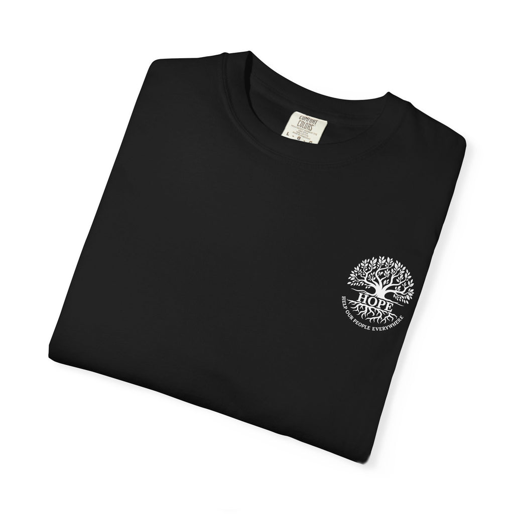 Hope Tree T-Shirt — "Help Our People Everywhere" Comfort Tee