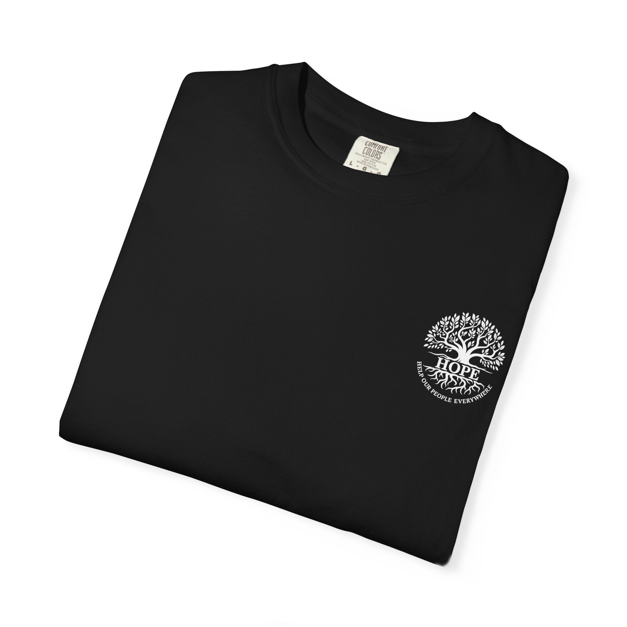 Hope Tree T-Shirt — "Help Our People Everywhere" Comfort Tee