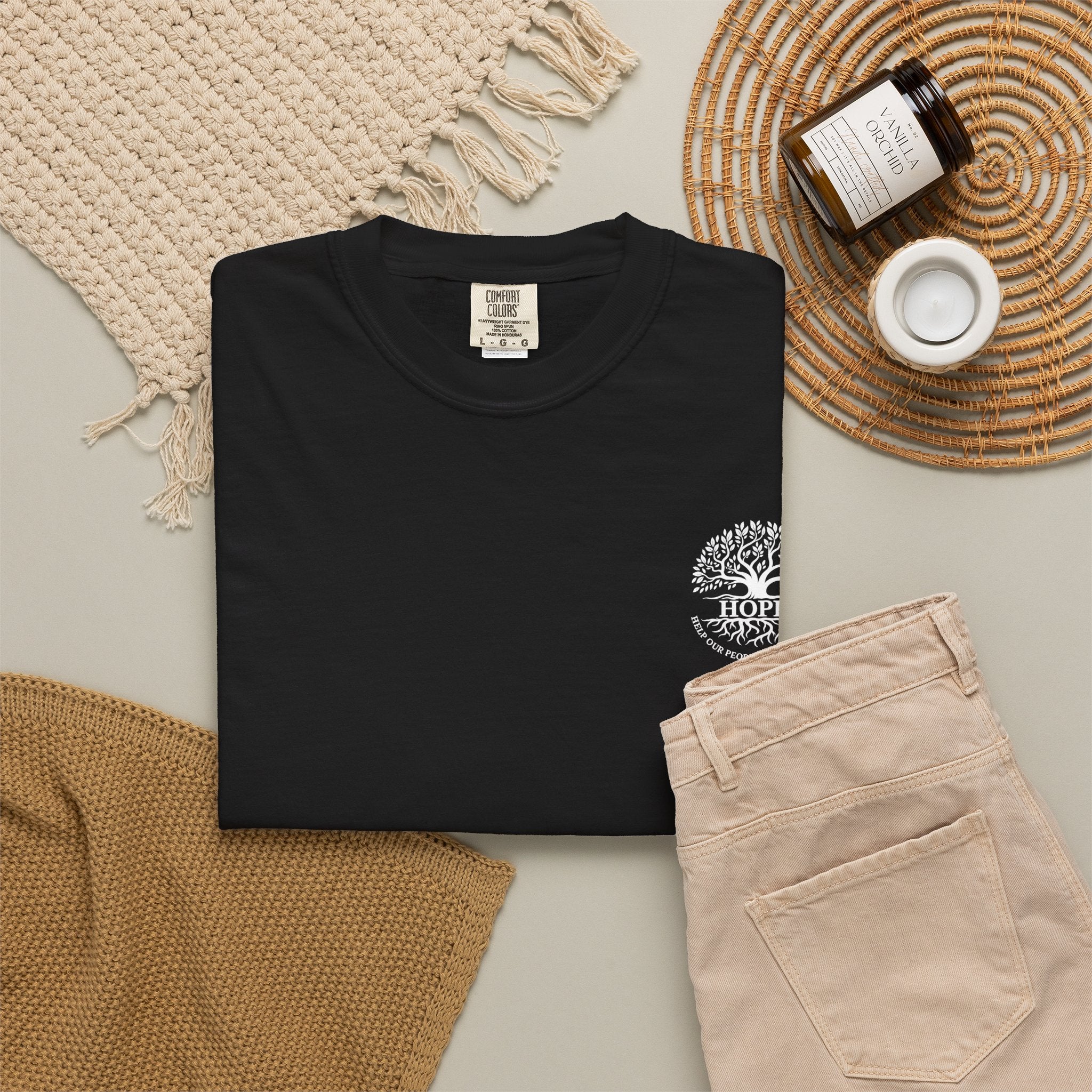 Hope Tree T-Shirt — "Help Our People Everywhere" Comfort Tee