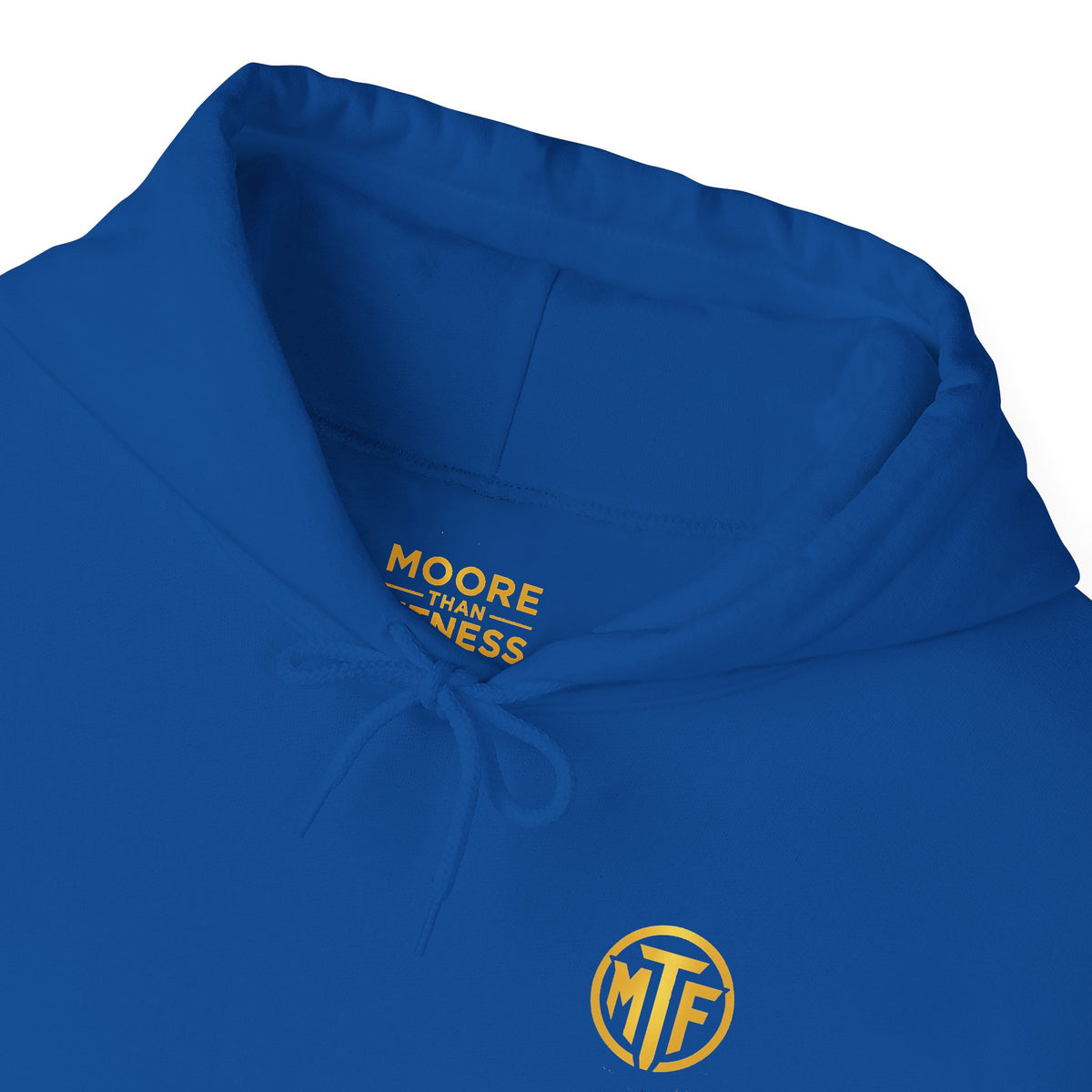 Signature Moore Than Fitness Logo Hoodie — "Become Moore" Sleeve Pullover