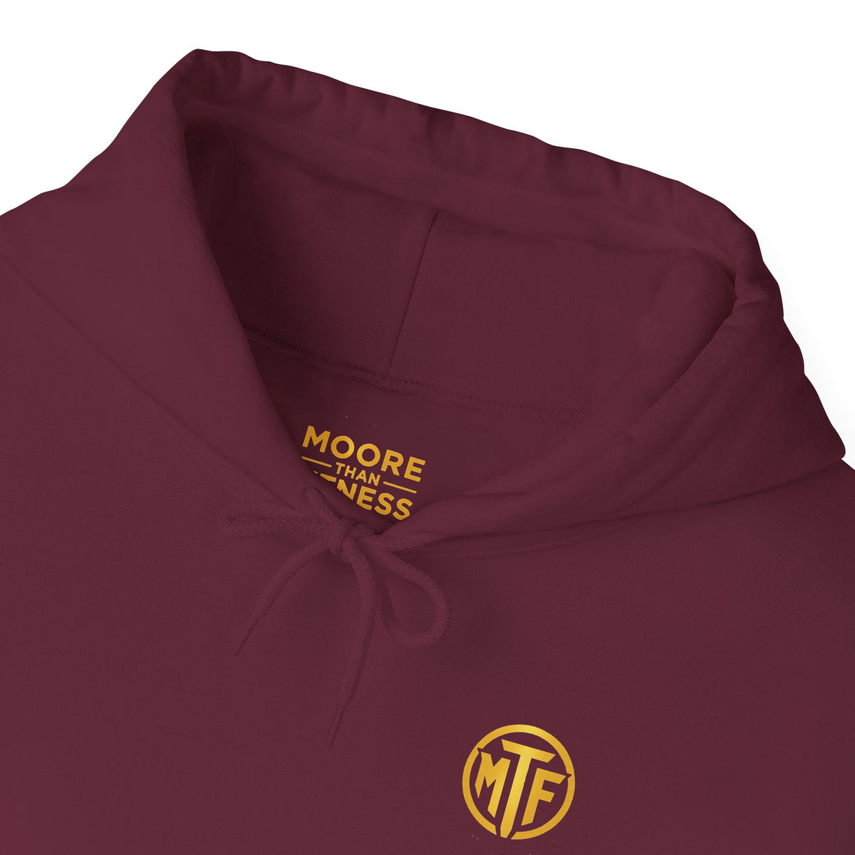 Signature Moore Than Fitness Logo Hoodie — "Become Moore" Sleeve Pullover