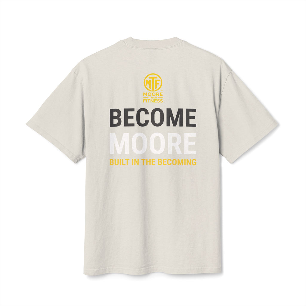 Become Moore Tee — 'Become Moore: Built in the Becoming' Motivational Crewneck