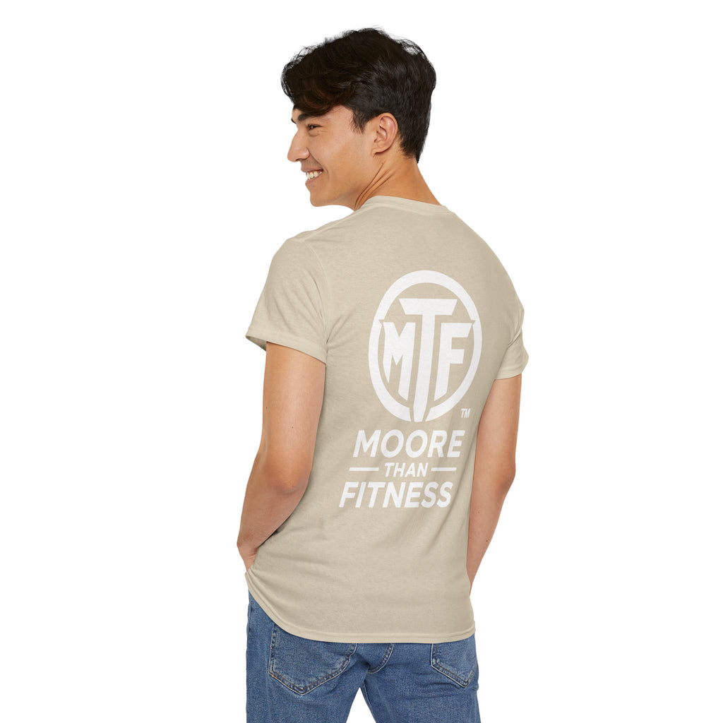Moore Than Fitness Logo T‑Shirt — Gym Tee with MTF Emblem