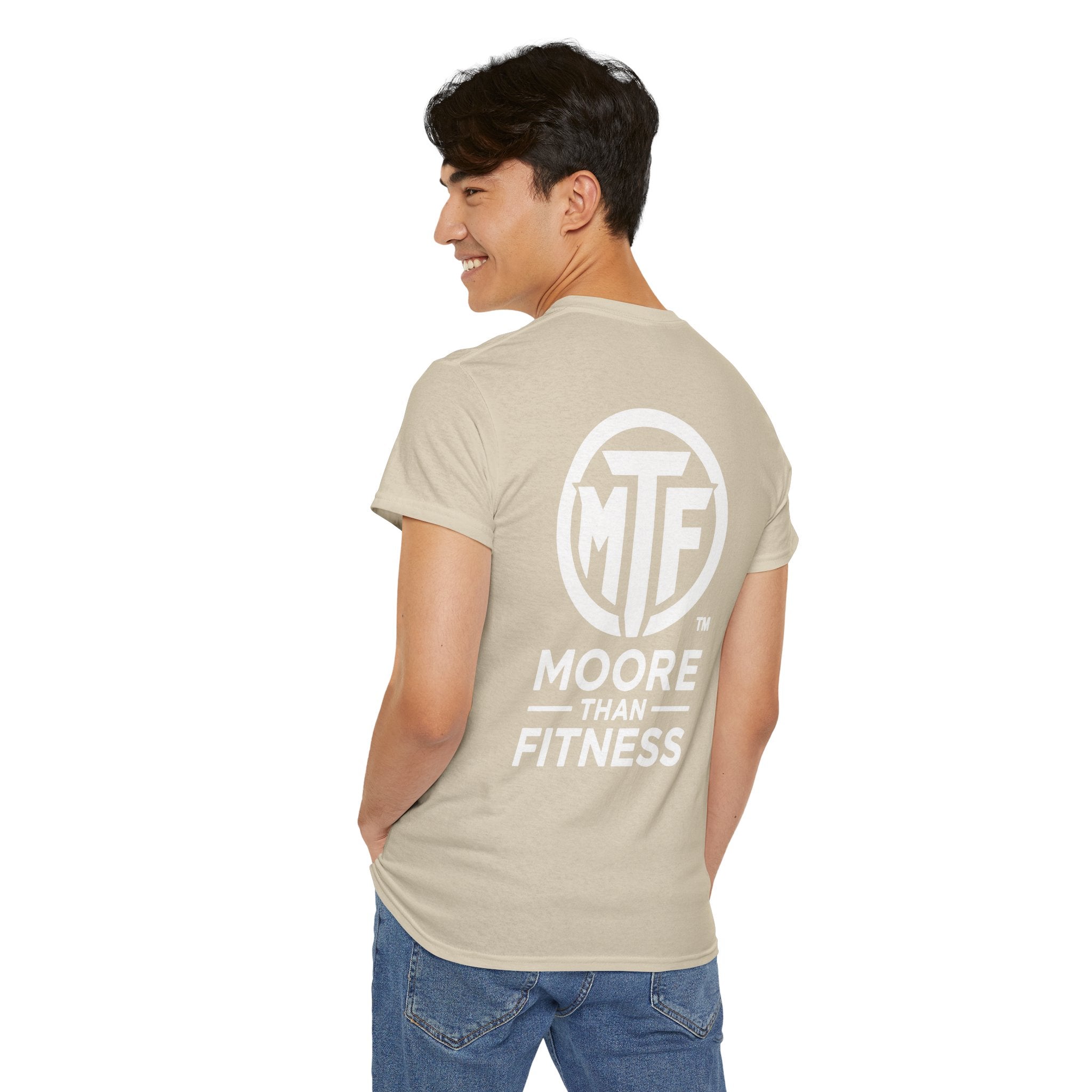 Moore Than Fitness Logo T‑Shirt — Gym Tee with MTF Emblem