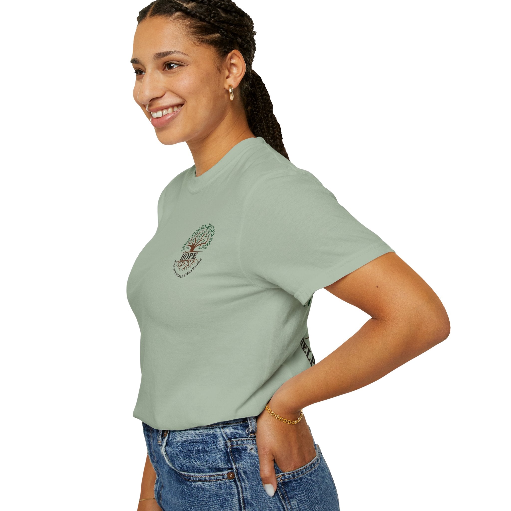 Hope Tree T-Shirt — "Help Our People Everywhere" Comfort Tee