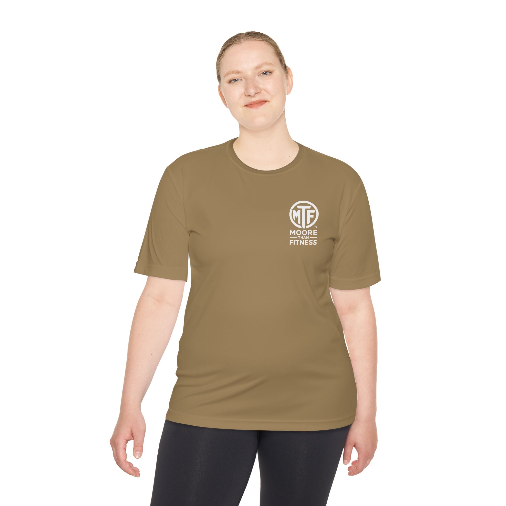 Moore Fitness 'Helping People Become More' Moisture-Wicking Tee