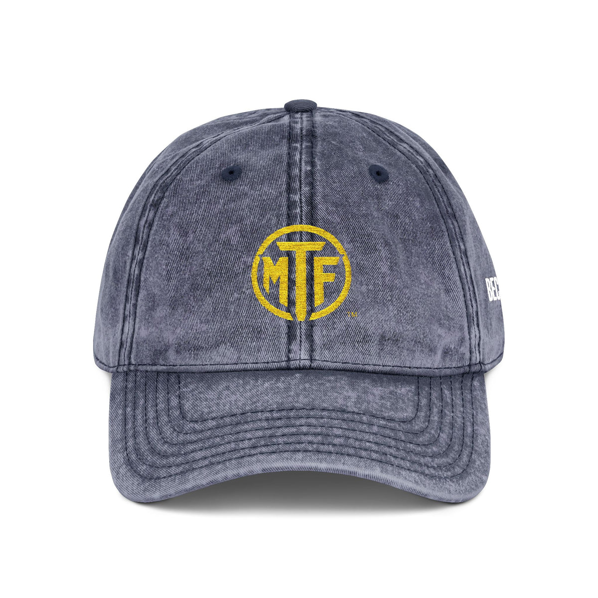 Vintage Embroidered Cap — Distressed Monogram Dad Hat