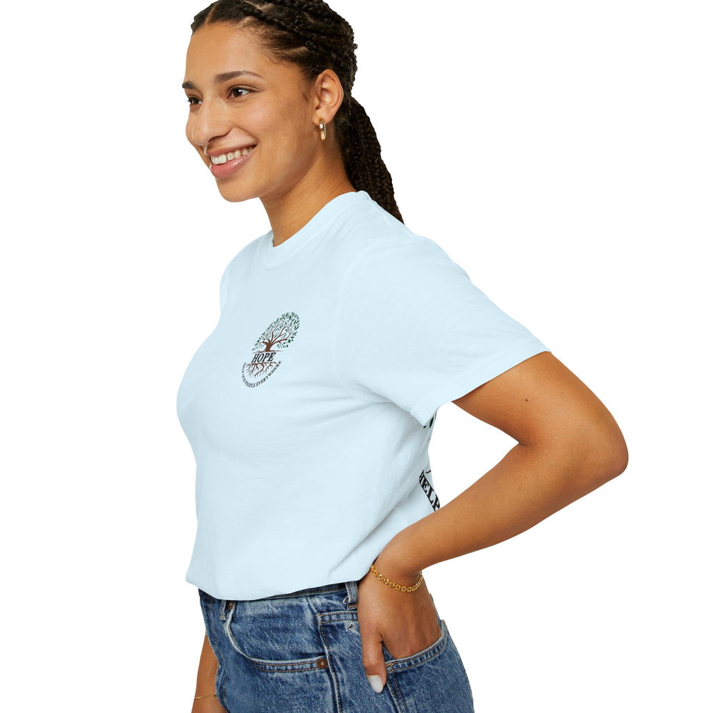 Hope Tree T-Shirt — "Help Our People Everywhere" Comfort Tee
