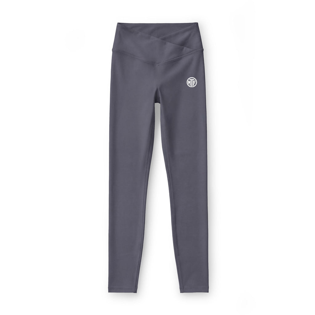 Women's Luxe Leggings — Minimal White Sunburst Logo High-Waist Activewear