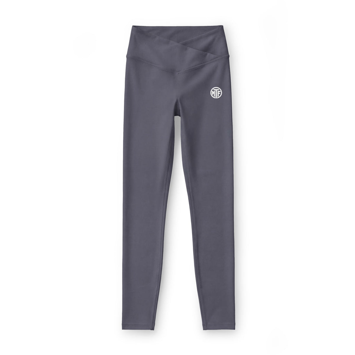 Women's Luxe Leggings — Minimal White Sunburst Logo High-Waist Activewear