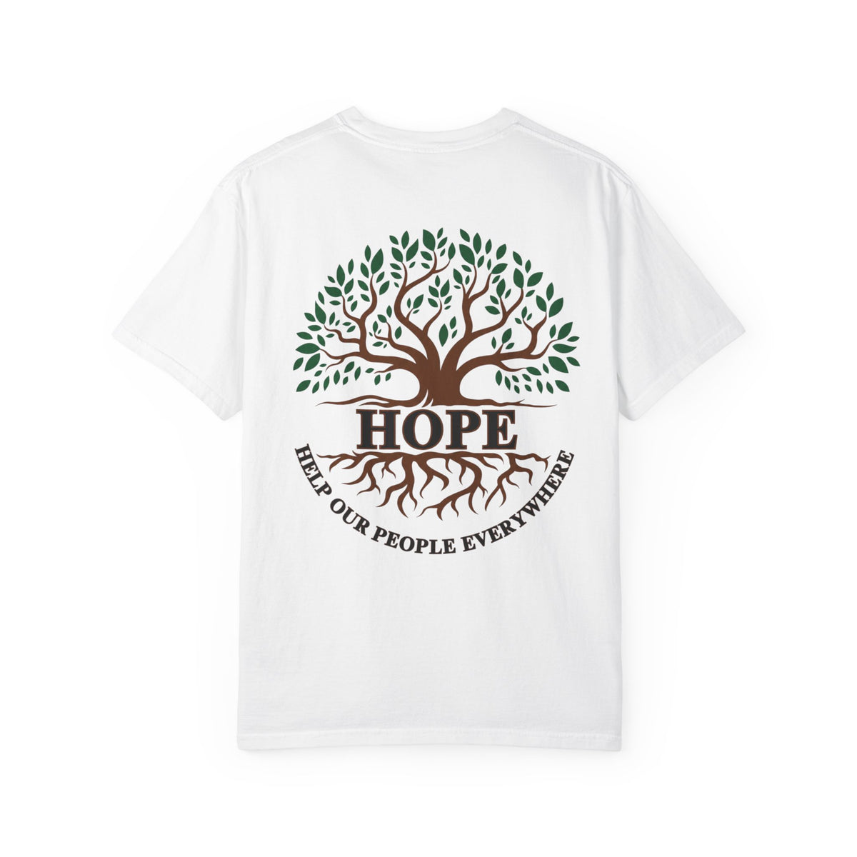 Hope Tree T-Shirt — "Help Our People Everywhere" Comfort Tee