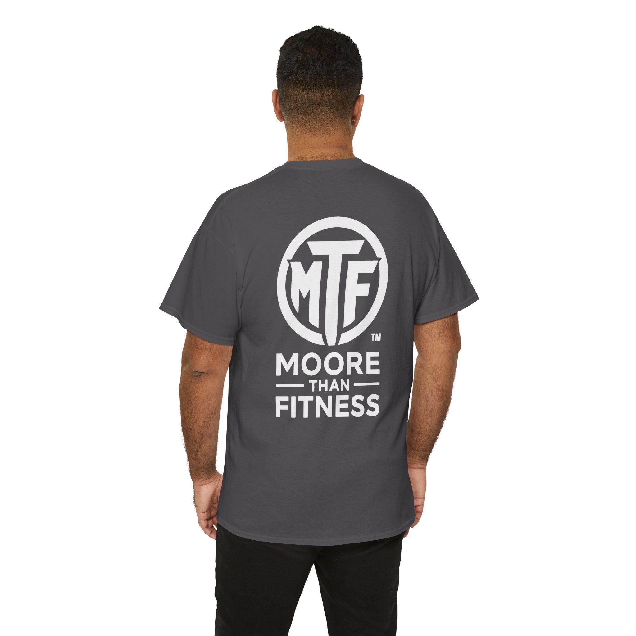 Moore Than Fitness Logo T‑Shirt — Gym Tee with MTF Emblem