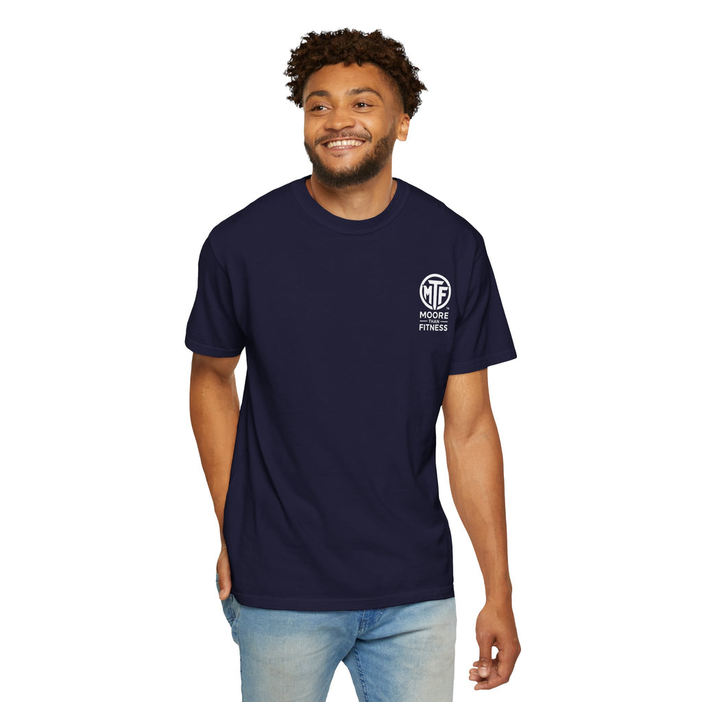 Discipline Builds Strength Purpose Builds Legacy T-Shirt — Moore Fitness Motivational Tee