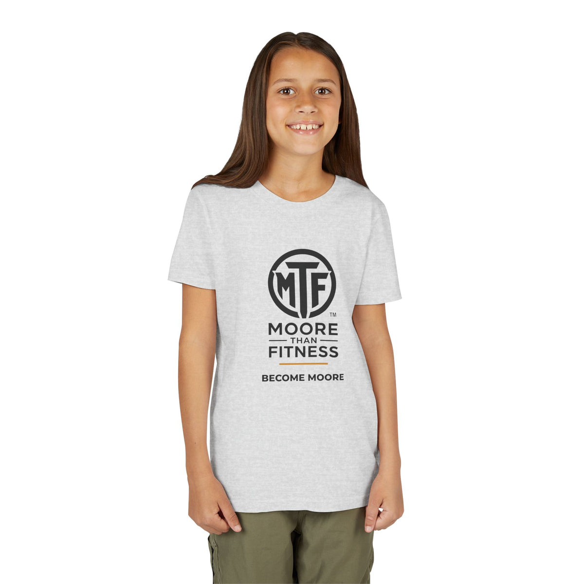 Youth Tee — Moore Than Fitness 'Become Moore' Logo Tee (Move With Purpose)