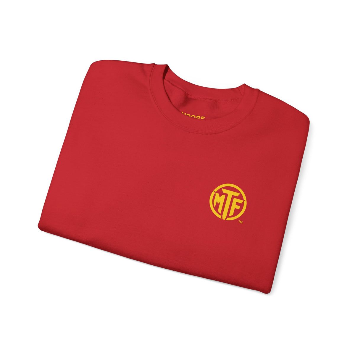 Crewneck Sweatshirt — "Unfinished by Design" Minimal Logo Pullover