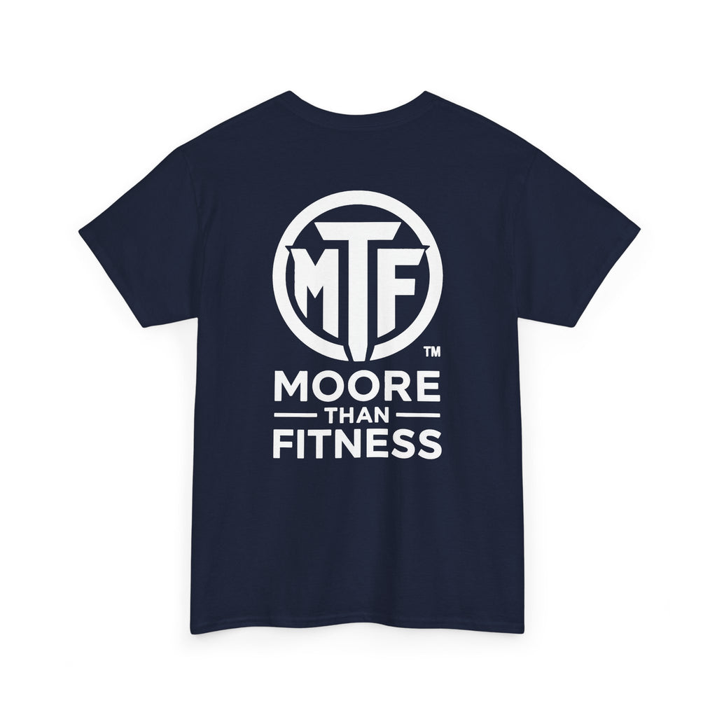 Moore Than Fitness Logo T‑Shirt — Gym Tee with MTF Emblem