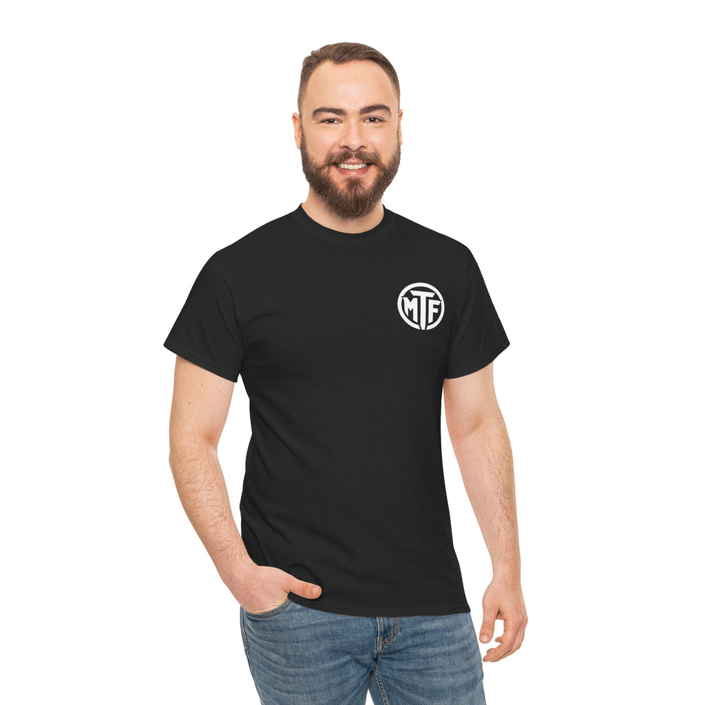 Moore Than Fitness Logo T‑Shirt — Gym Tee with MTF Emblem
