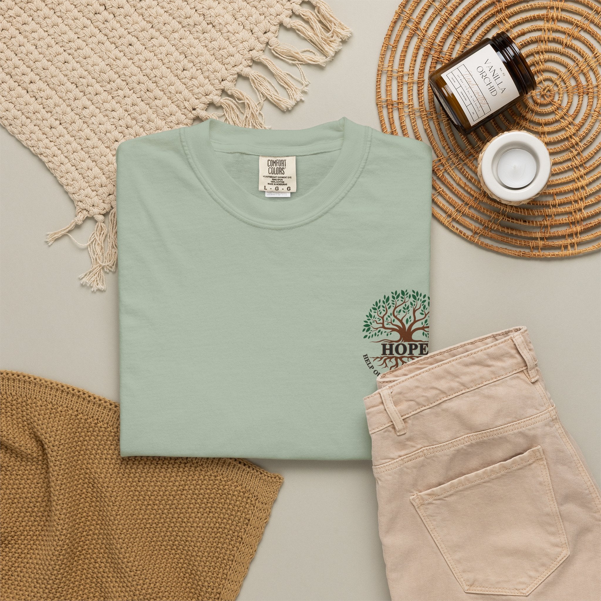 Hope Tree T-Shirt — "Help Our People Everywhere" Comfort Tee