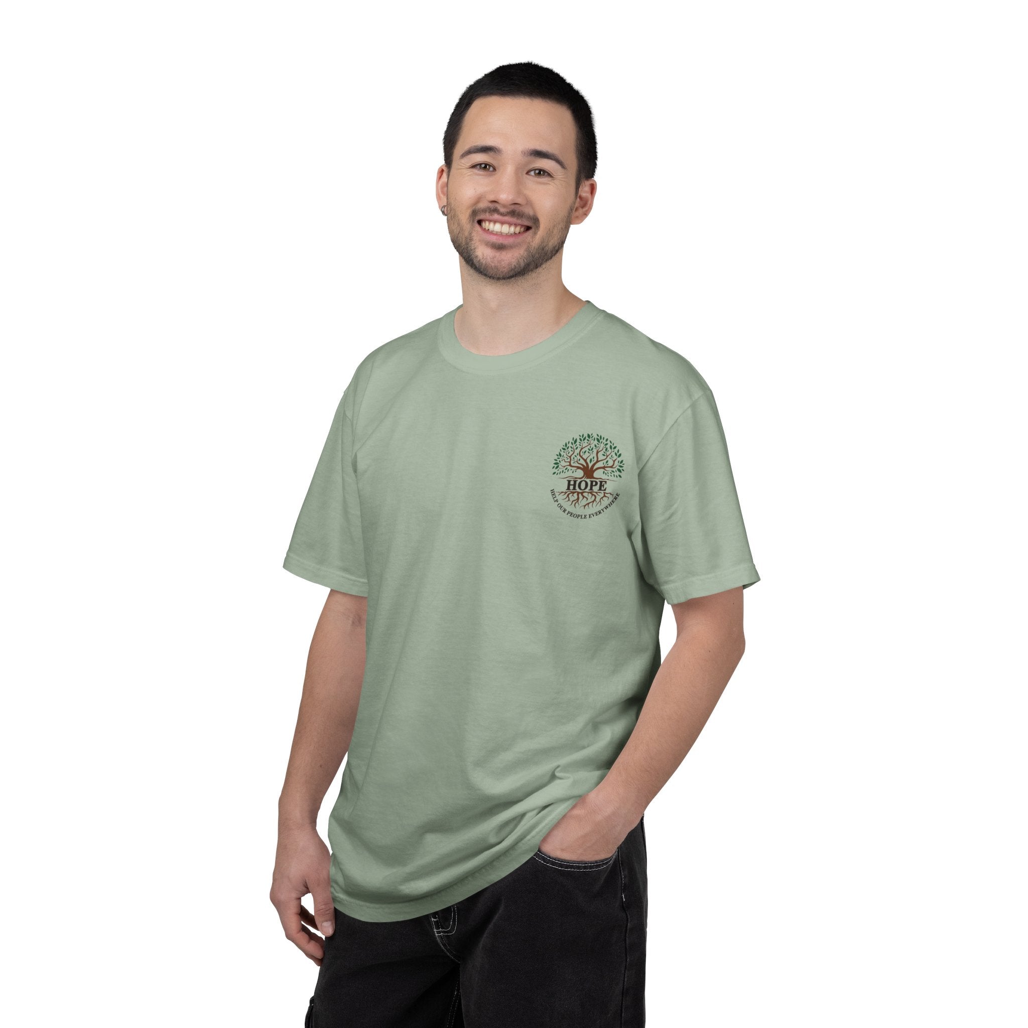 Hope Tree T-Shirt — "Help Our People Everywhere" Comfort Tee