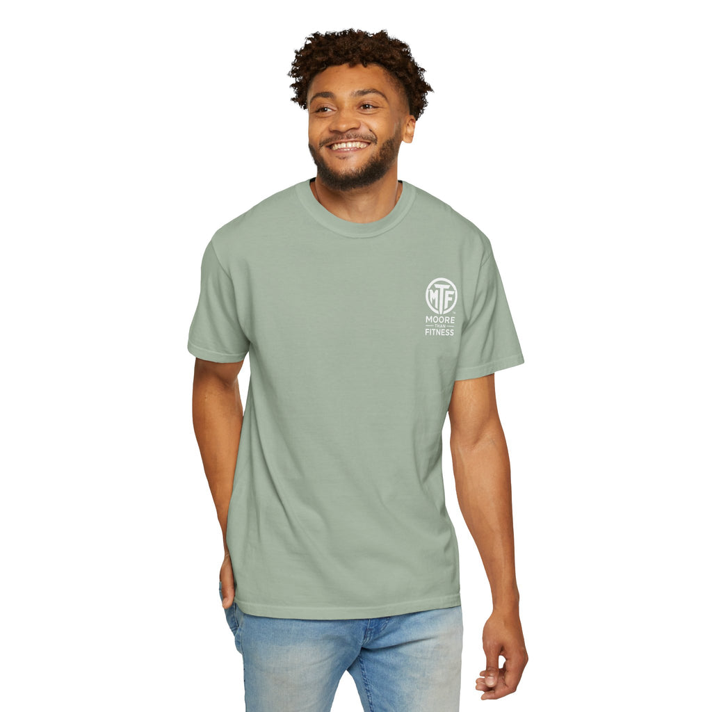 Discipline Builds Strength Purpose Builds Legacy T-Shirt — Moore Fitness Motivational Tee