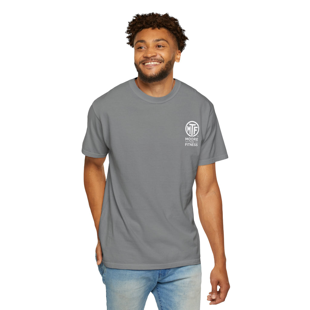 Discipline Builds Strength Purpose Builds Legacy T-Shirt — Moore Fitness Motivational Tee