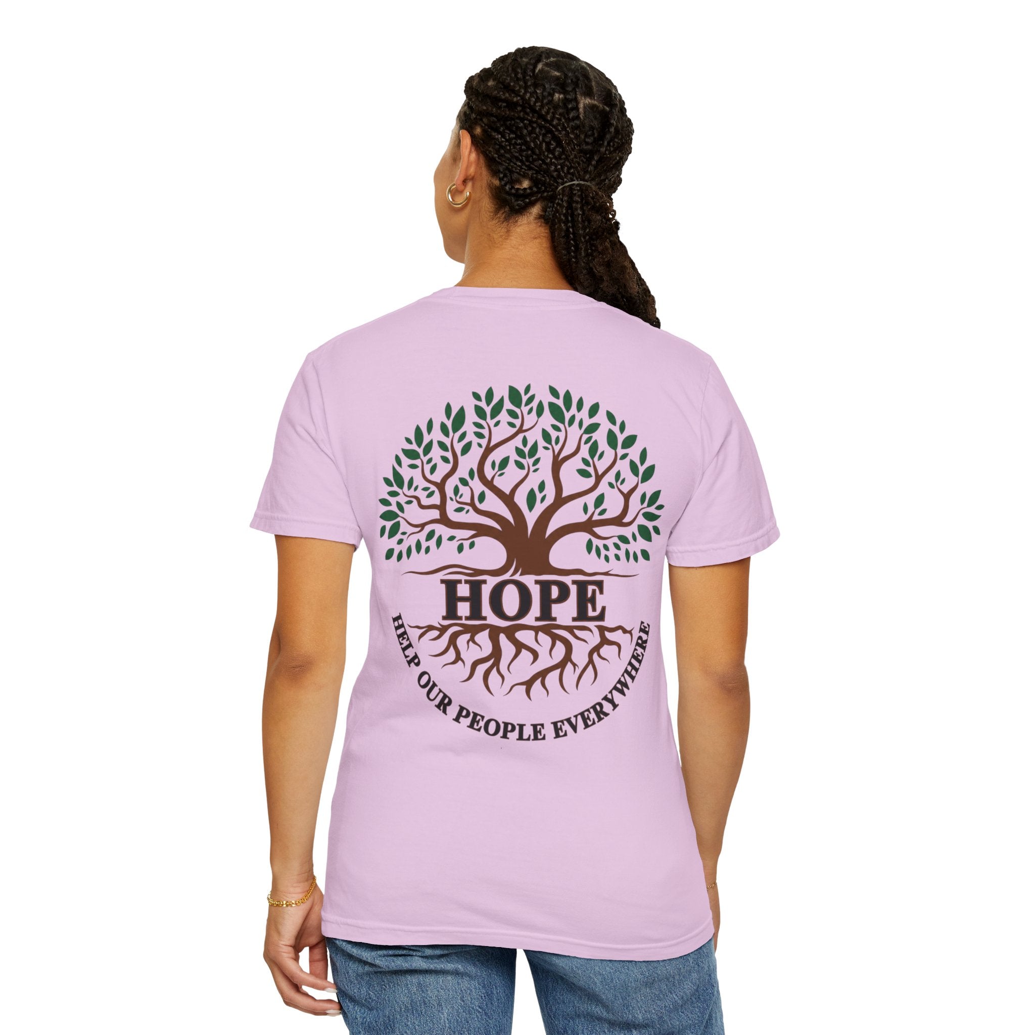 Hope Tree T-Shirt — "Help Our People Everywhere" Comfort Tee
