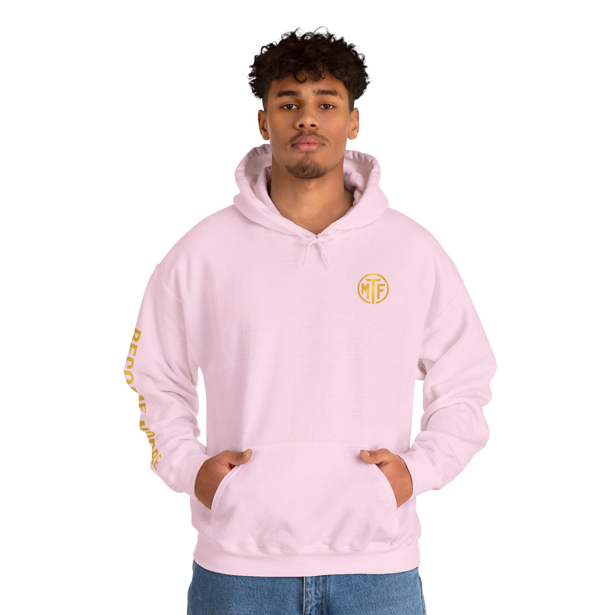 Signature Moore Than Fitness Logo Hoodie — "Become Moore" Sleeve Pullover