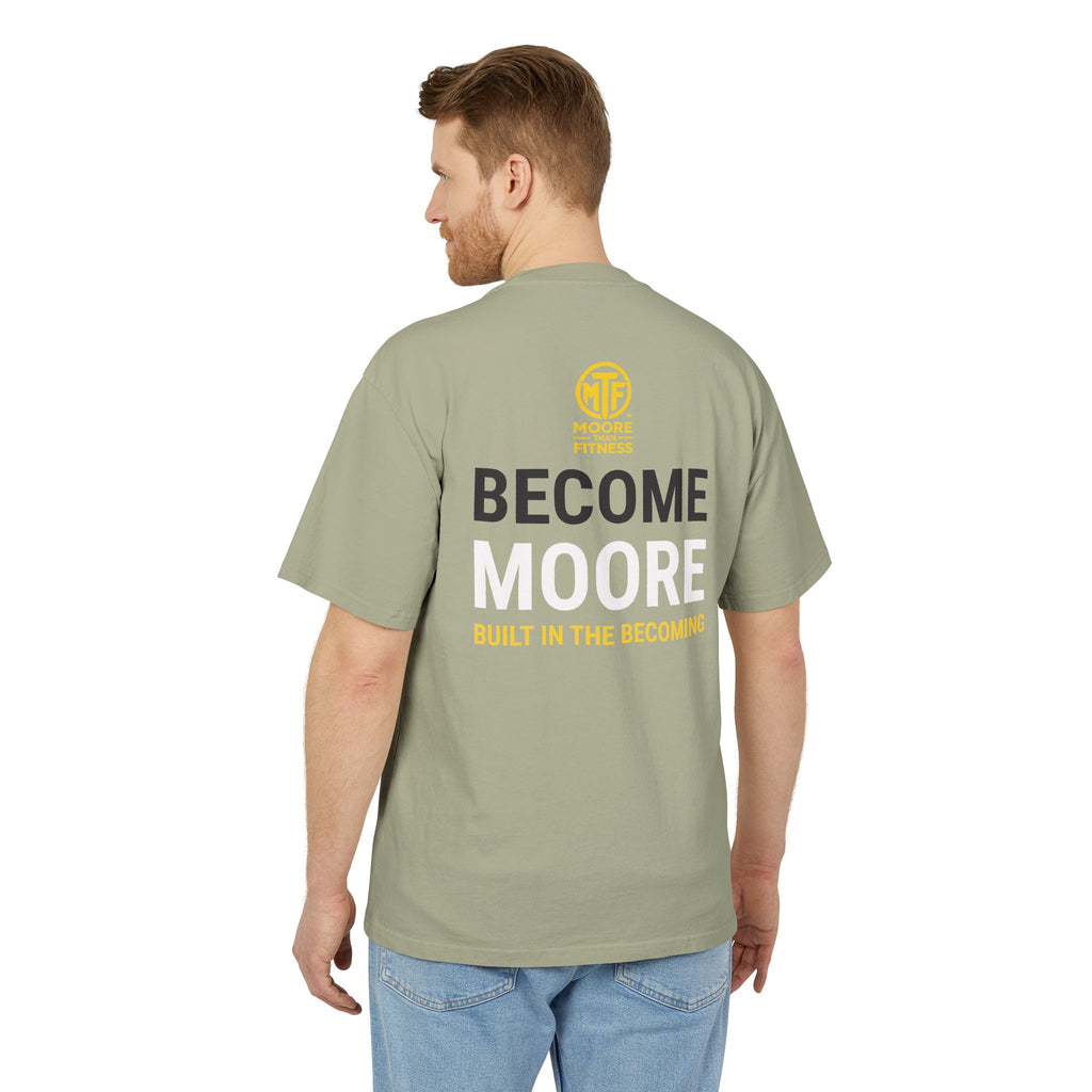 Become Moore Tee — 'Become Moore: Built in the Becoming' Motivational Crewneck