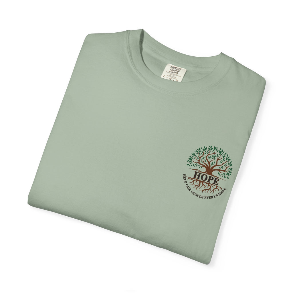 Hope Tree T-Shirt — "Help Our People Everywhere" Comfort Tee