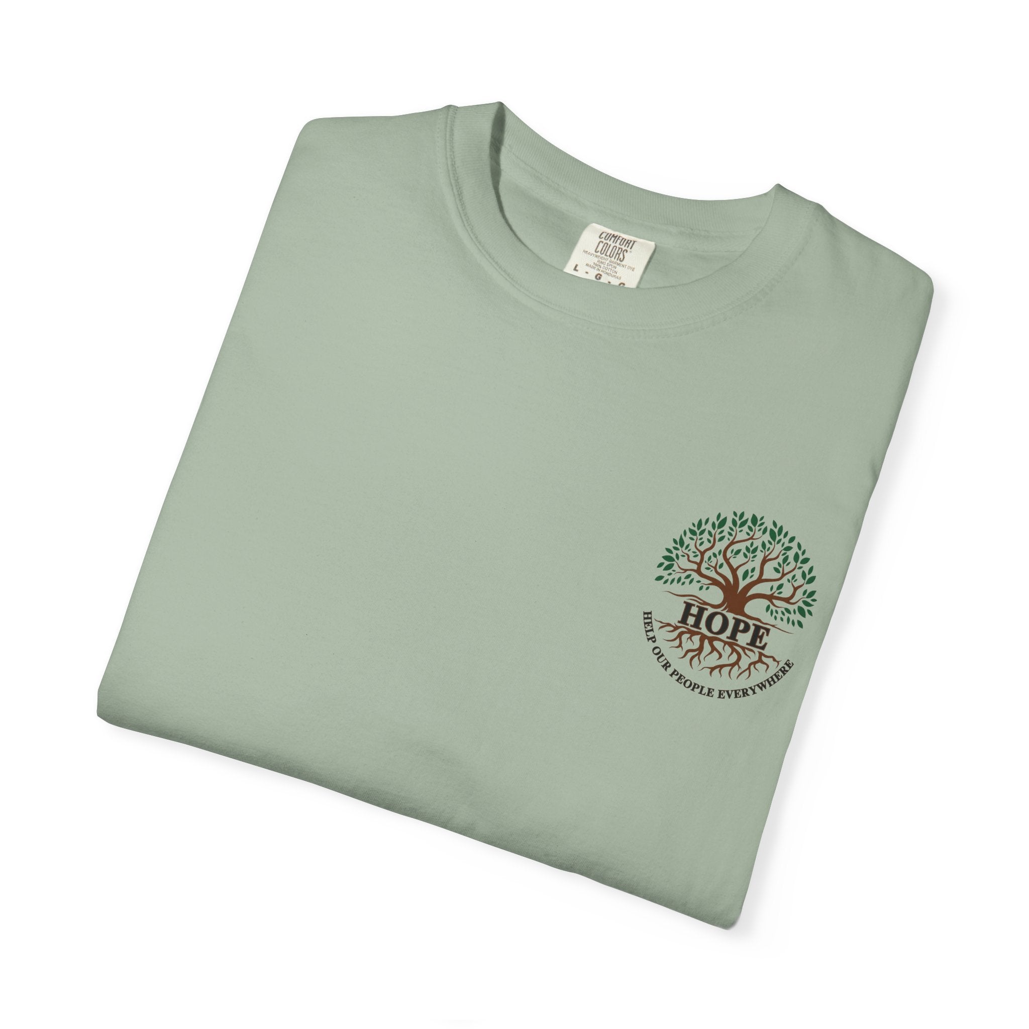 Hope Tree T-Shirt — "Help Our People Everywhere" Comfort Tee